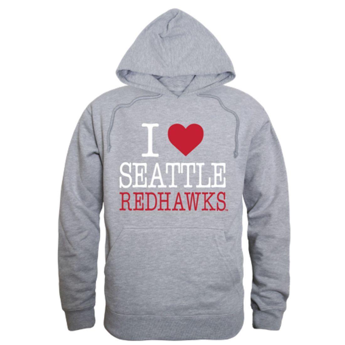 I Love Seattle University Redhawks Hoodie Sweatshirt-Campus-Wardrobe