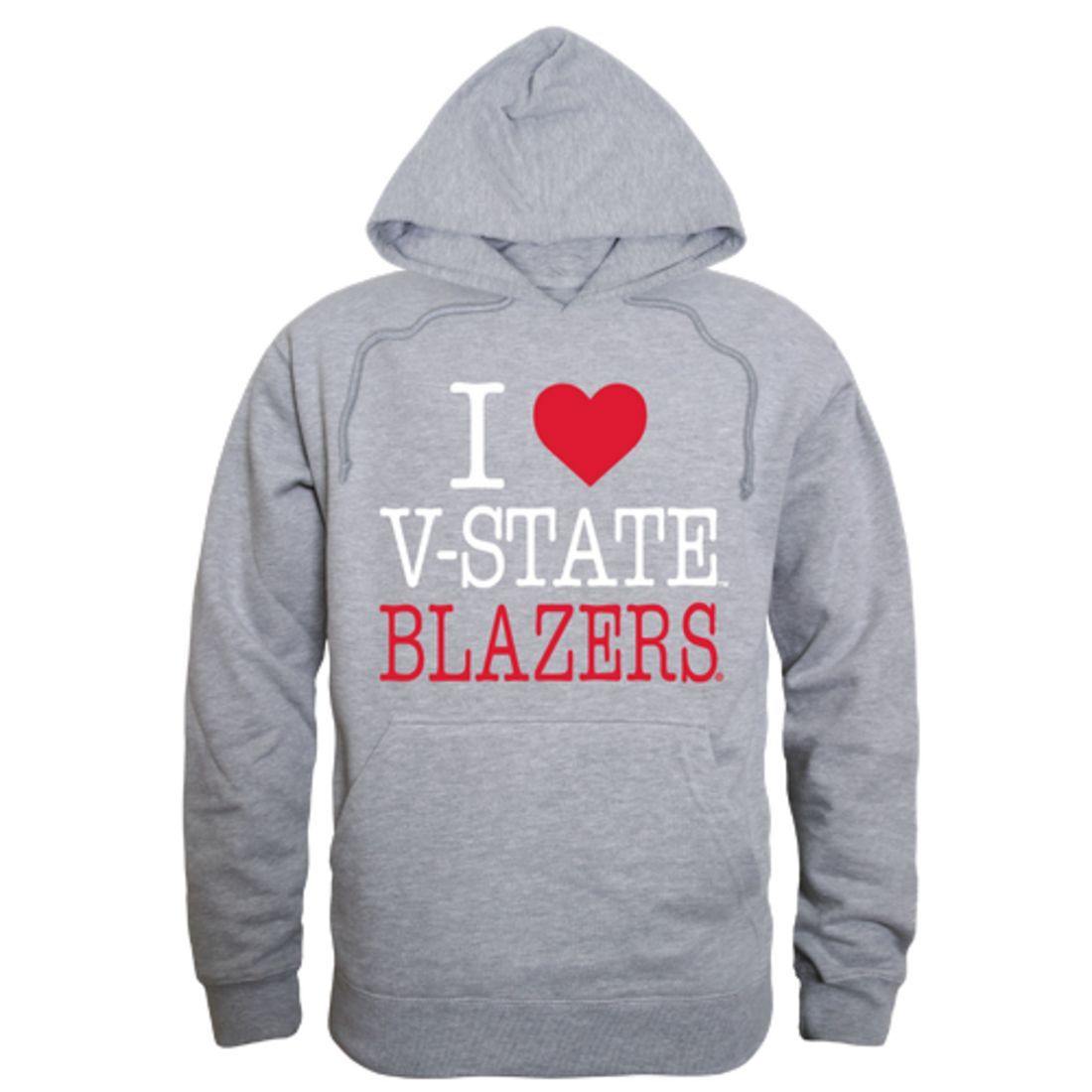 I Love Valdosta V-State University Blazers Hoodie Sweatshirt-Campus-Wardrobe