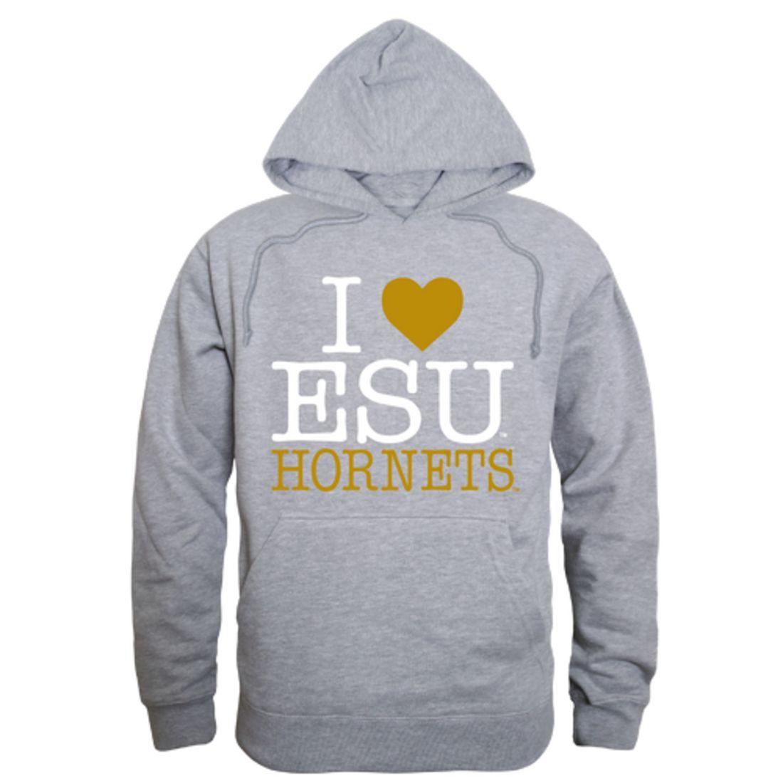 I Love Emporia State University Hornets Hoodie Sweatshirt-Campus-Wardrobe