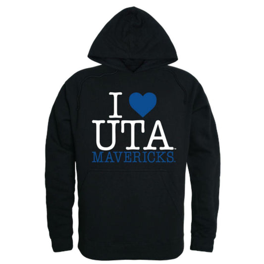 I Love UTA University of Teas at Arlington Mavericks Hoodie Sweatshirt-Campus-Wardrobe