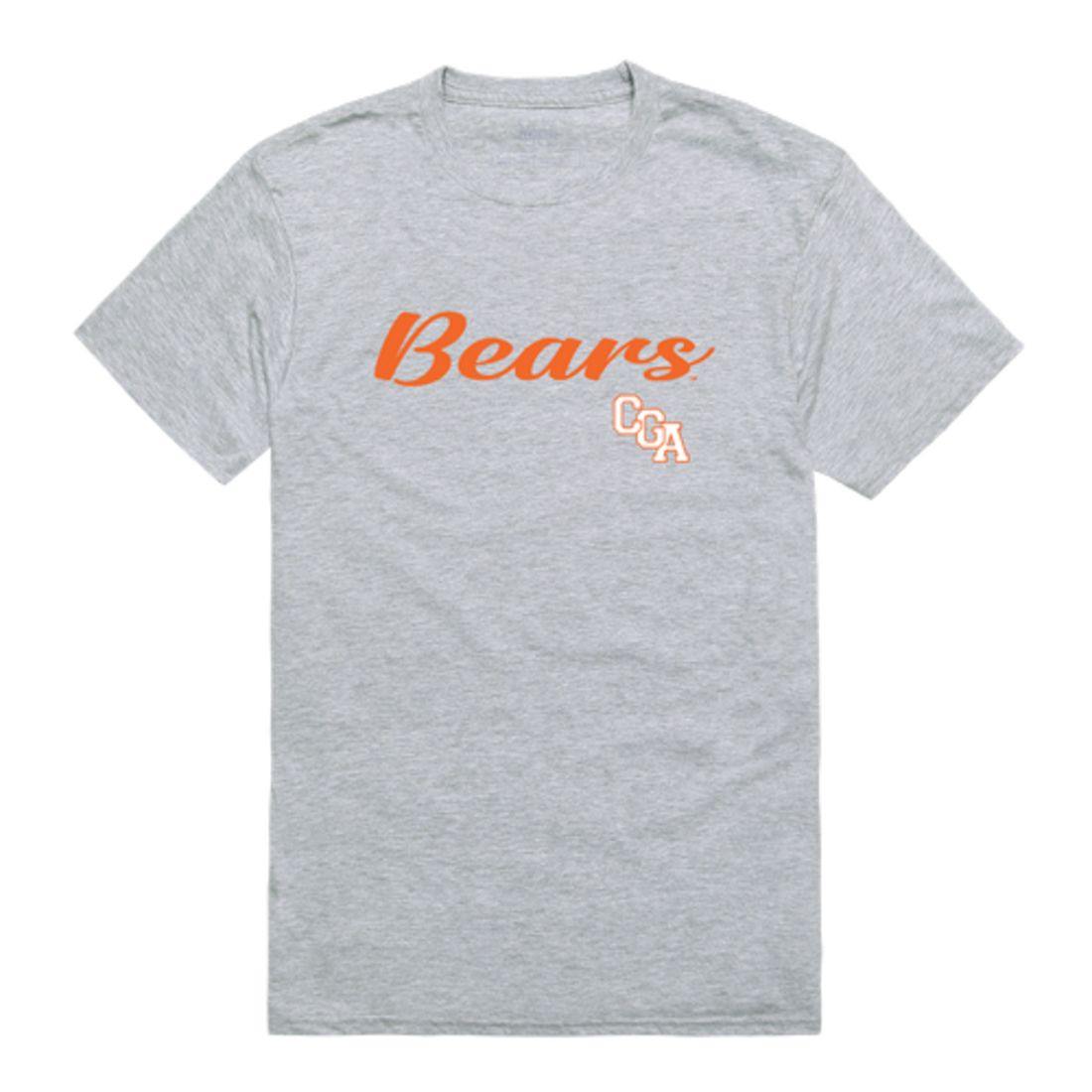 USCGA United States Coast Guard Academy Bears Script Tee T-Shirt-Campus-Wardrobe