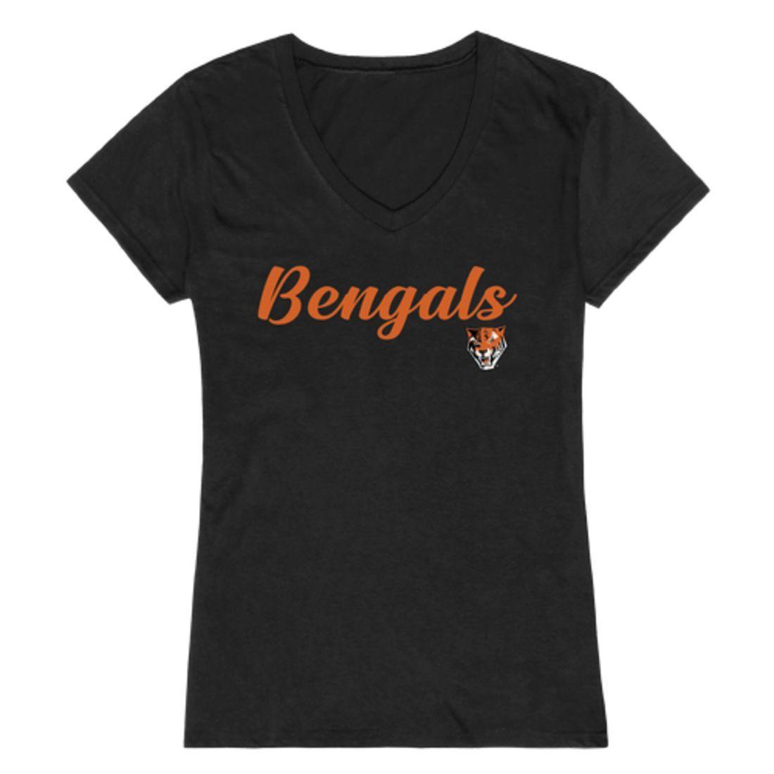 SUNY Buffalo State College Bengals Womens Script Tee T-Shirt Black XL