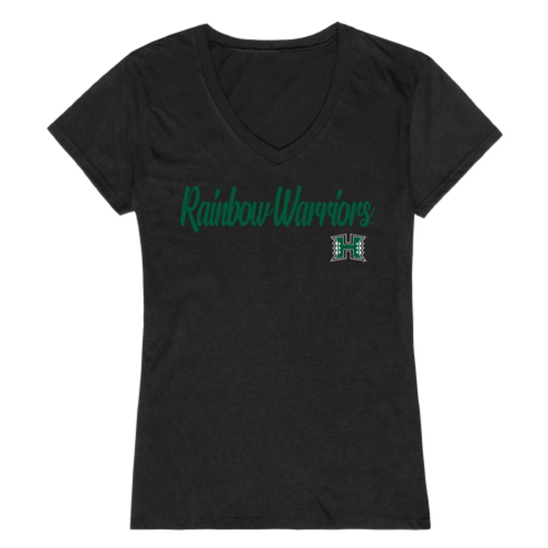 University of Hawaii Rainbow Warriors Womens Script Tee T-Shirt