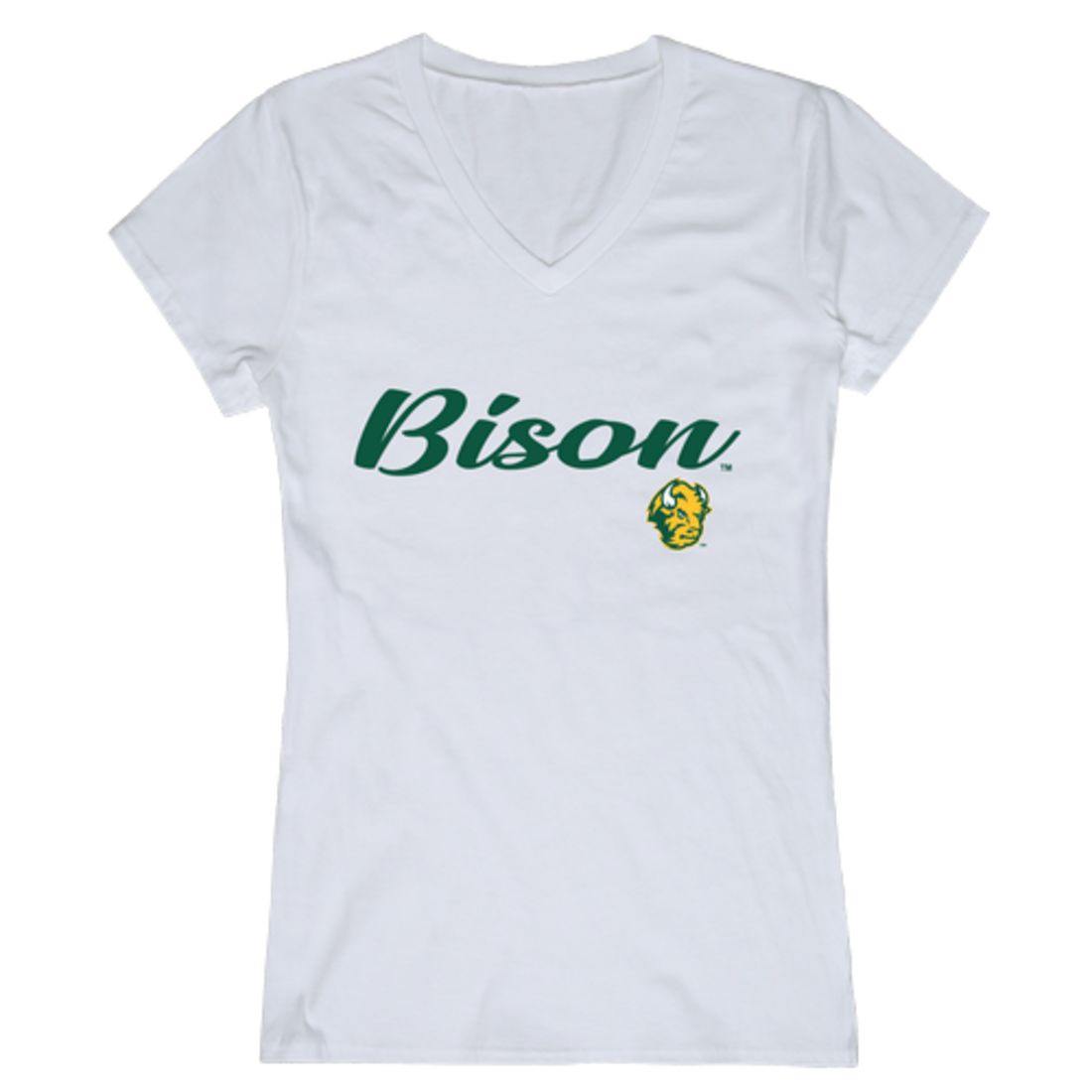 NDSU North Dakota State University Bison Thundering Herd Womens Script Tee T-Shirt-Campus-Wardrobe