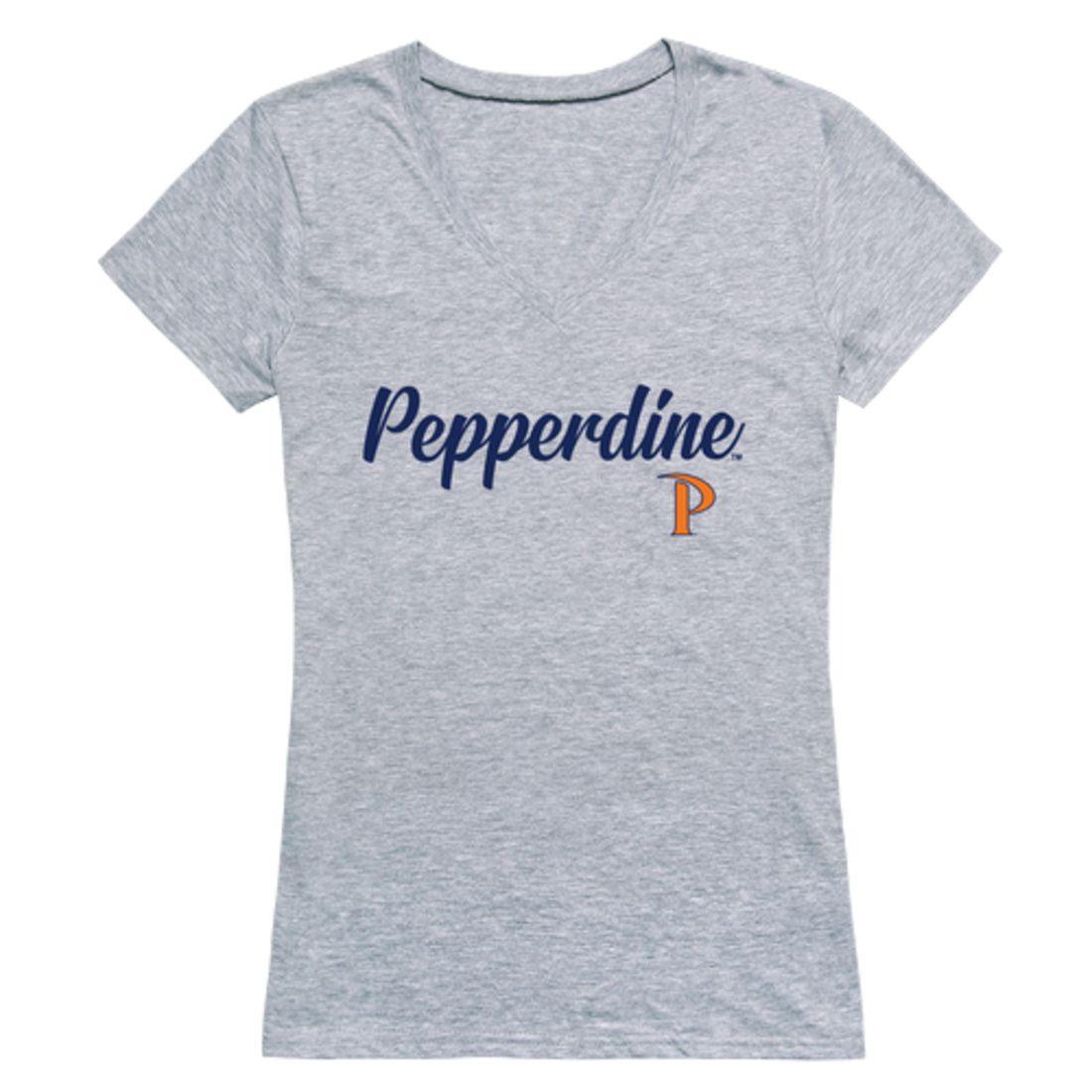 Pepperdine University Waves Womens Script Tee T-Shirt-Campus-Wardrobe