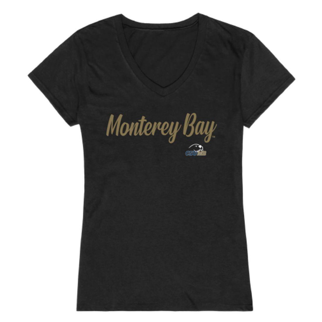CSUMB California State University Monterey Bay Otters Womens Script Tee T-Shirt-Campus-Wardrobe