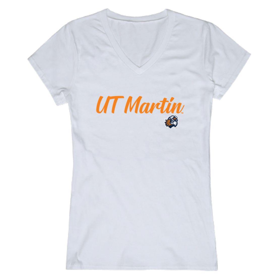 UT University of Tennessee at Martin Skyhawks Womens Script Tee T-Shirt-Campus-Wardrobe