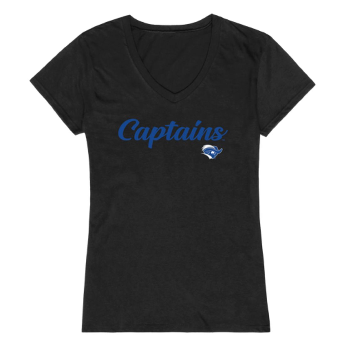 CNU Christopher Newport University Captains Womens Script Tee T-Shirt-Campus-Wardrobe