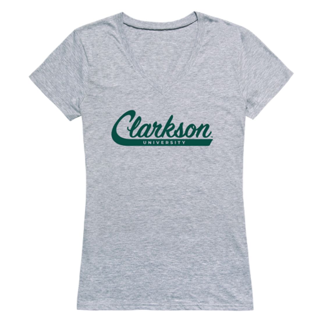 Clarkson Universityen Knights Womens Script Tee T-Shirt-Campus-Wardrobe