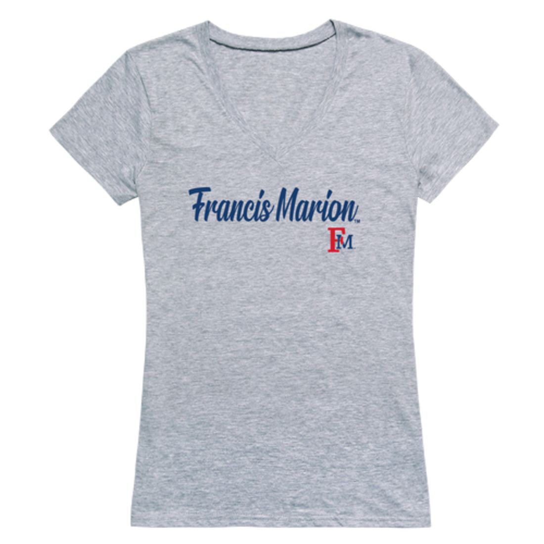 FMU Francis Marion University Patriots Womens Script Tee T-Shirt-Campus-Wardrobe