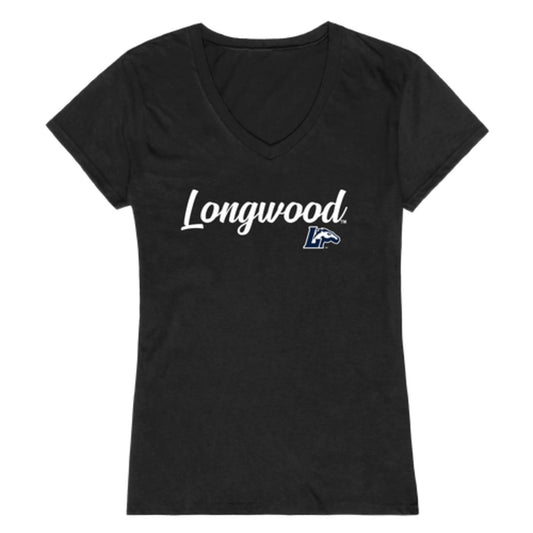 Longwood University Lancers Womens Script Tee T-Shirt-Campus-Wardrobe