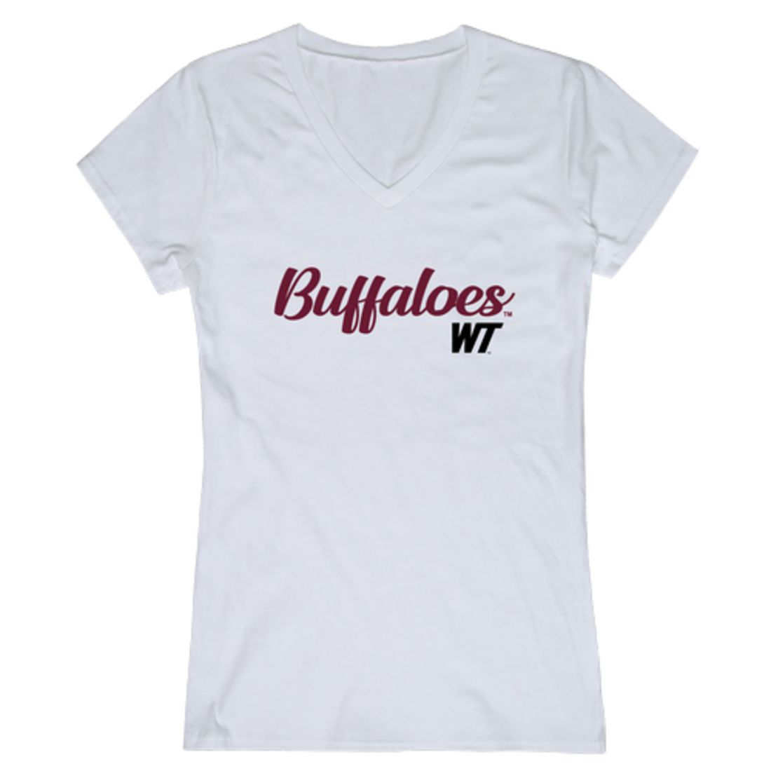WTAMU West Texas A&M University Buffaloes Womens Script Tee T-Shirt-Campus-Wardrobe