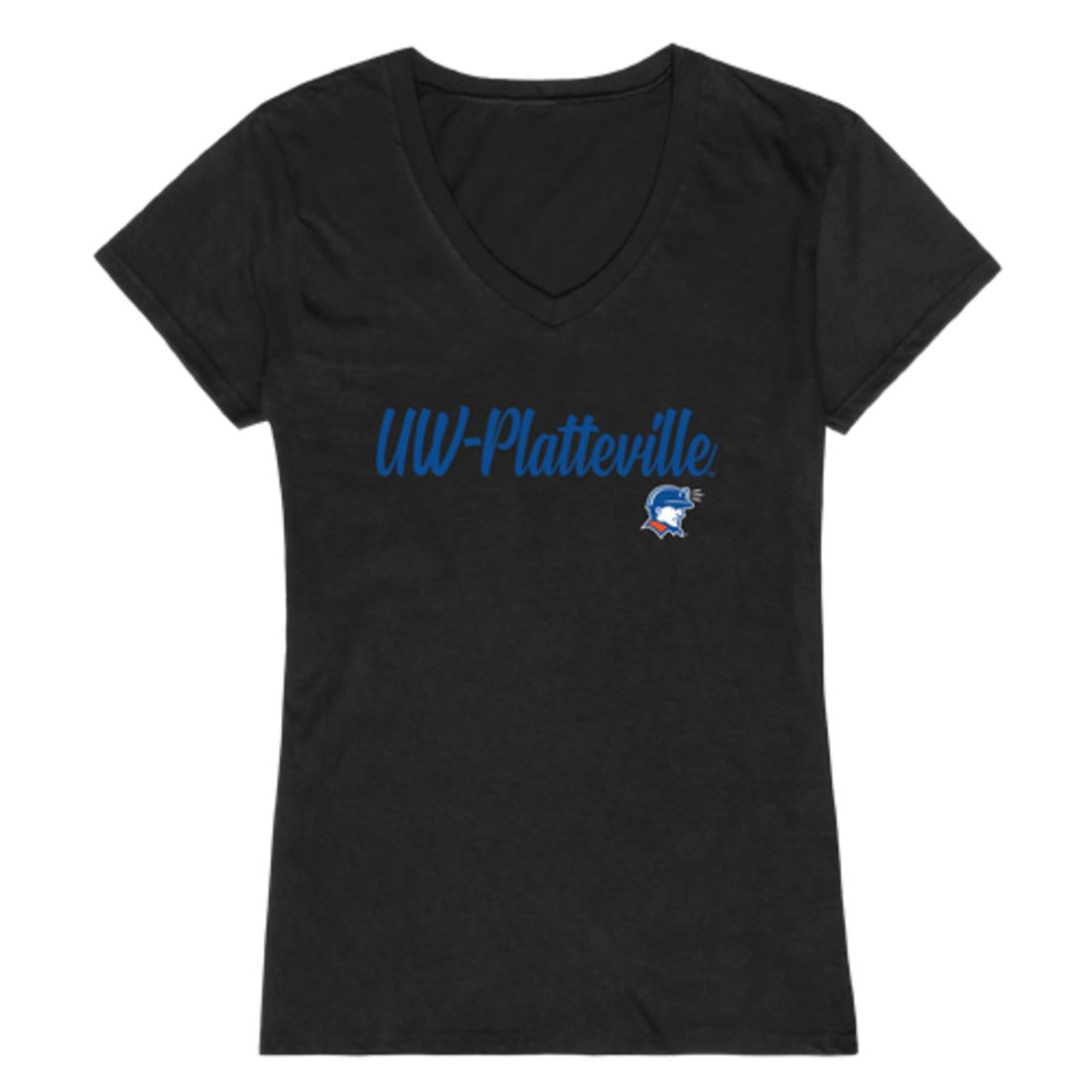 UW University of Wisconsin Platteville Pioneers Womens Script Tee T-Shirt-Campus-Wardrobe