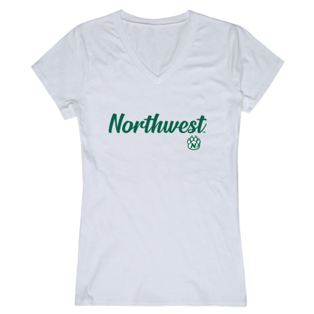 NW Northwest Missouri State University Bearcat Womens Script Tee T-Shirt-Campus-Wardrobe