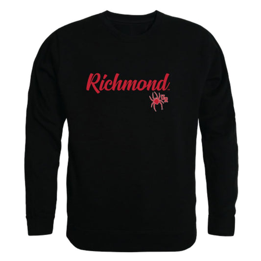 University of Richmond Spiders Script Crewneck Pullover Sweatshirt Sweater Black-Campus-Wardrobe