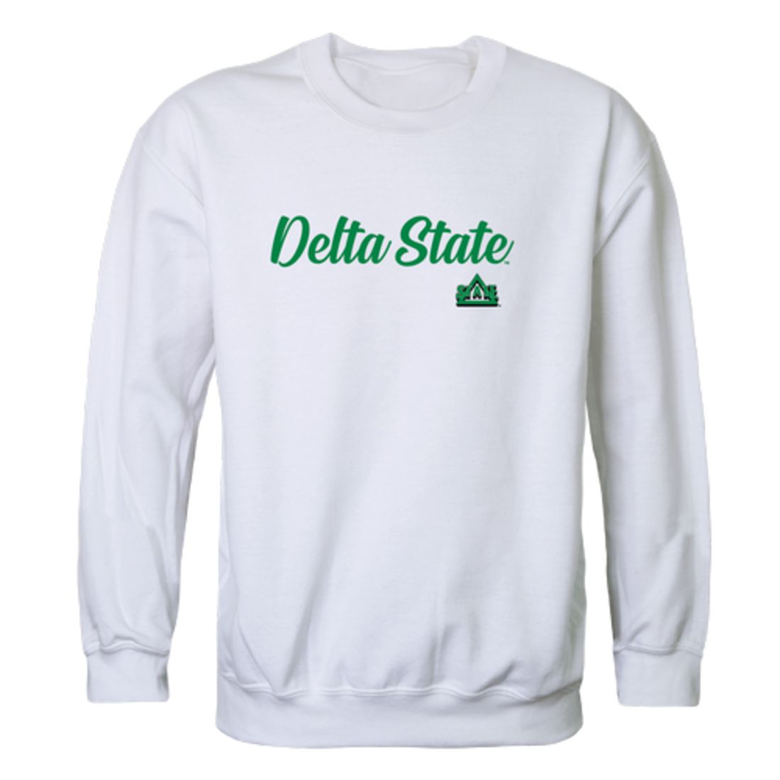 DSU Delta State University Statesmen Script Crewneck Pullover Sweatshirt Sweater Black-Campus-Wardrobe