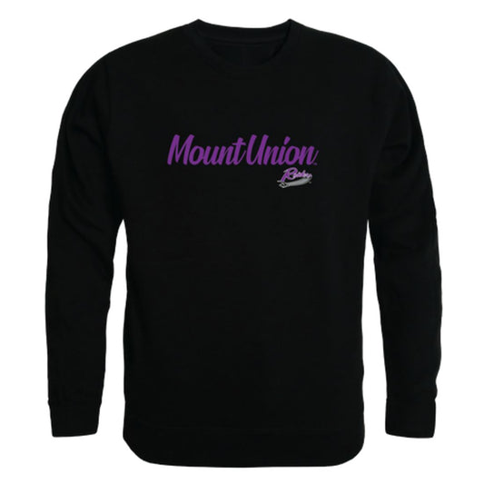 University of Mount Union Raiders Script Crewneck Pullover Sweatshirt Sweater Black-Campus-Wardrobe