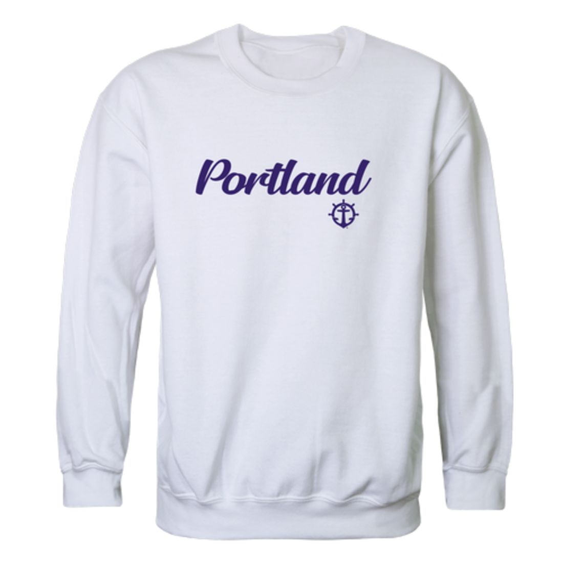 UP University of Portland Pilots Script Crewneck Pullover Sweatshirt Sweater Black-Campus-Wardrobe