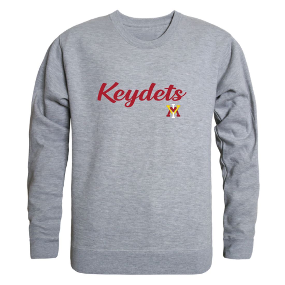 VMI Virginia Military Institute Keydets Script Crewneck Pullover Sweatshirt Sweater Black-Campus-Wardrobe