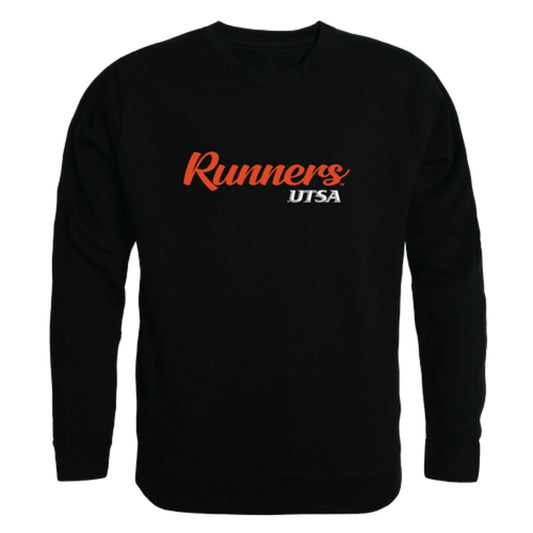 UTSA University of Texas at San Antonio Roadrunners Script Crewneck Pullover Sweatshirt Sweater Black-Campus-Wardrobe