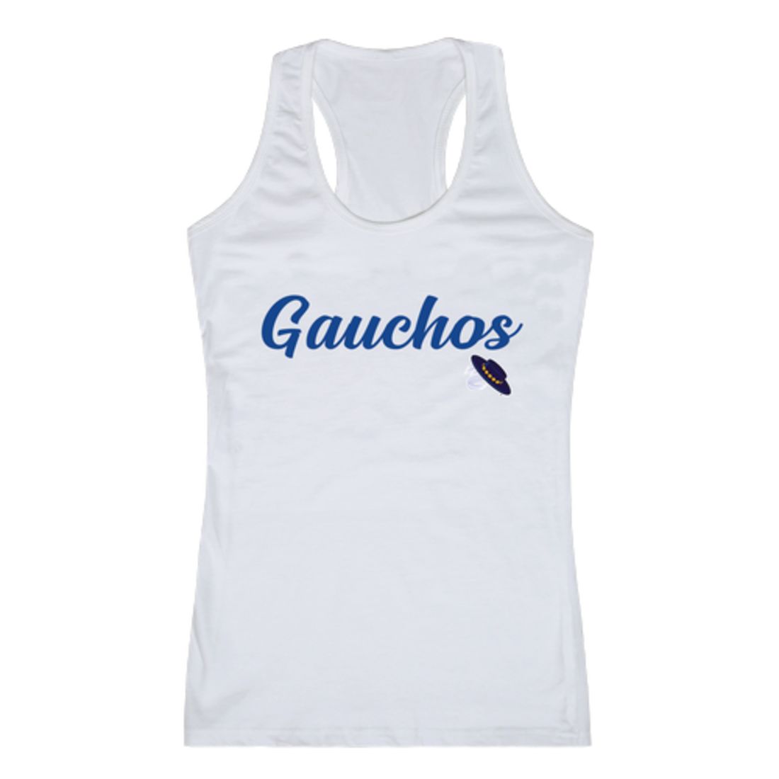 UCSB University of California Santa Barbara Gauchos Womens Script Tank Top T-Shirt-Campus-Wardrobe