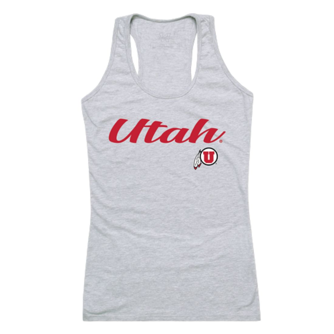 University of Utah Utes Womens Script Tank Top T-Shirt-Campus-Wardrobe