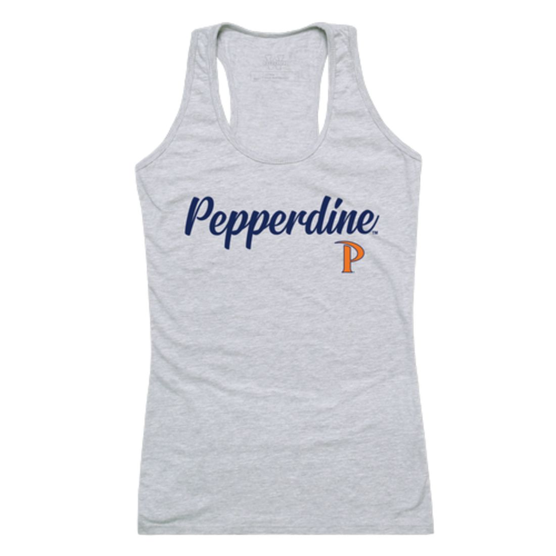 Pepperdine University Waves Womens Script Tank Top T-Shirt-Campus-Wardrobe