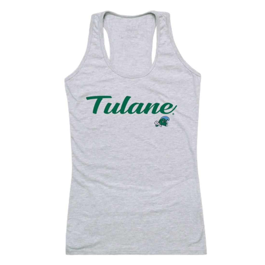 Tulane University Waves Womens Script Tank Top T-Shirt-Campus-Wardrobe