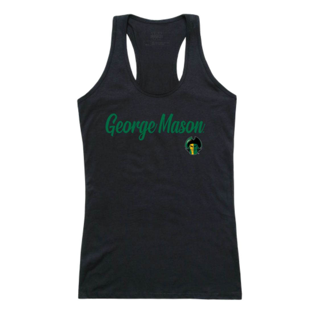 W Republic GMU George Mason University Patriots Womens Script Tank Top T-Shirt Grey 2XL, Gray