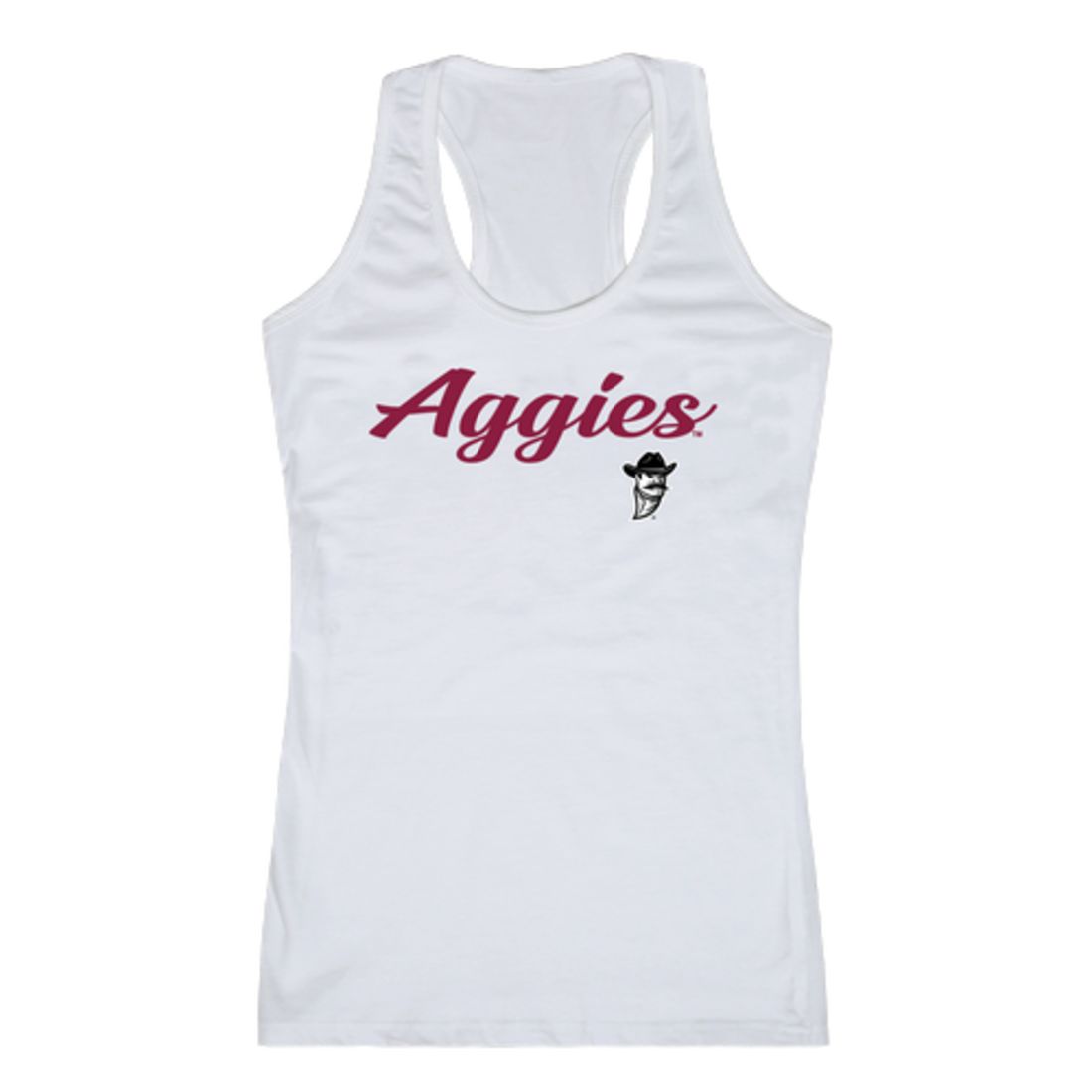NMSU New Mexico State University Aggies Womens Script Tank Top T-Shirt-Campus-Wardrobe