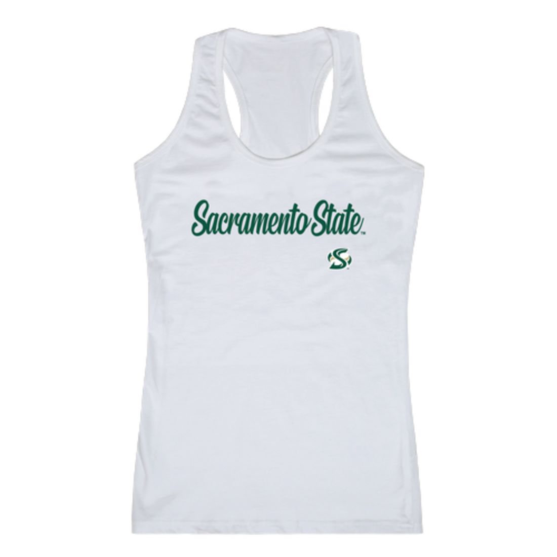 Sacramento State Hornets Womens Script Tank Top T-Shirt-Campus-Wardrobe