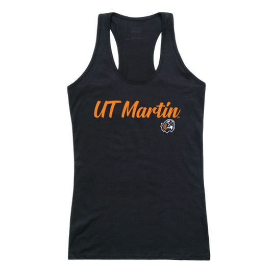 UT University of Tennessee at Martin Skyhawks Womens Script Tank Top T-Shirt-Campus-Wardrobe