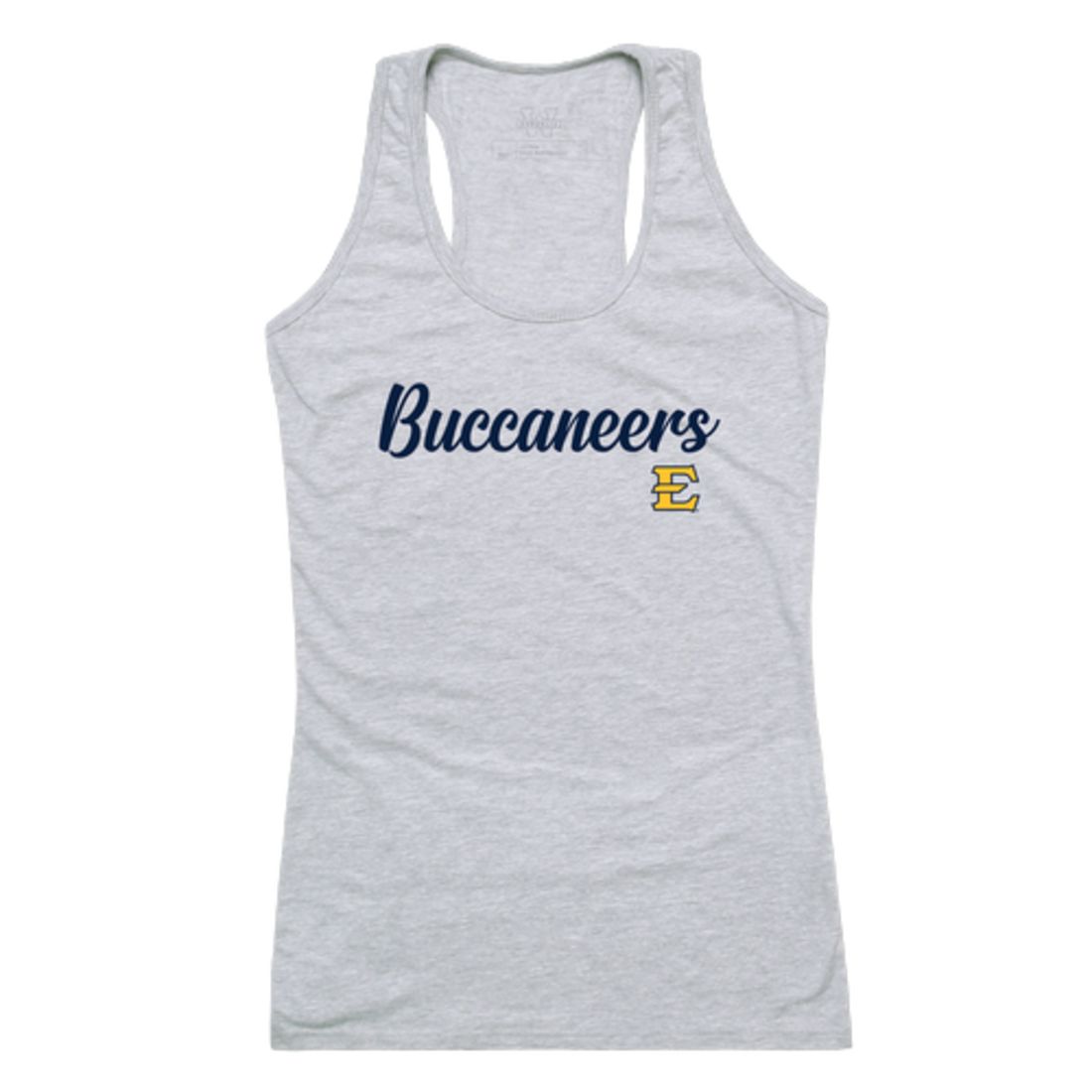 W Republic ETSU East Tennessee State University Buccaneers Womens Script Tank Top T-Shirt Grey XL, Gray