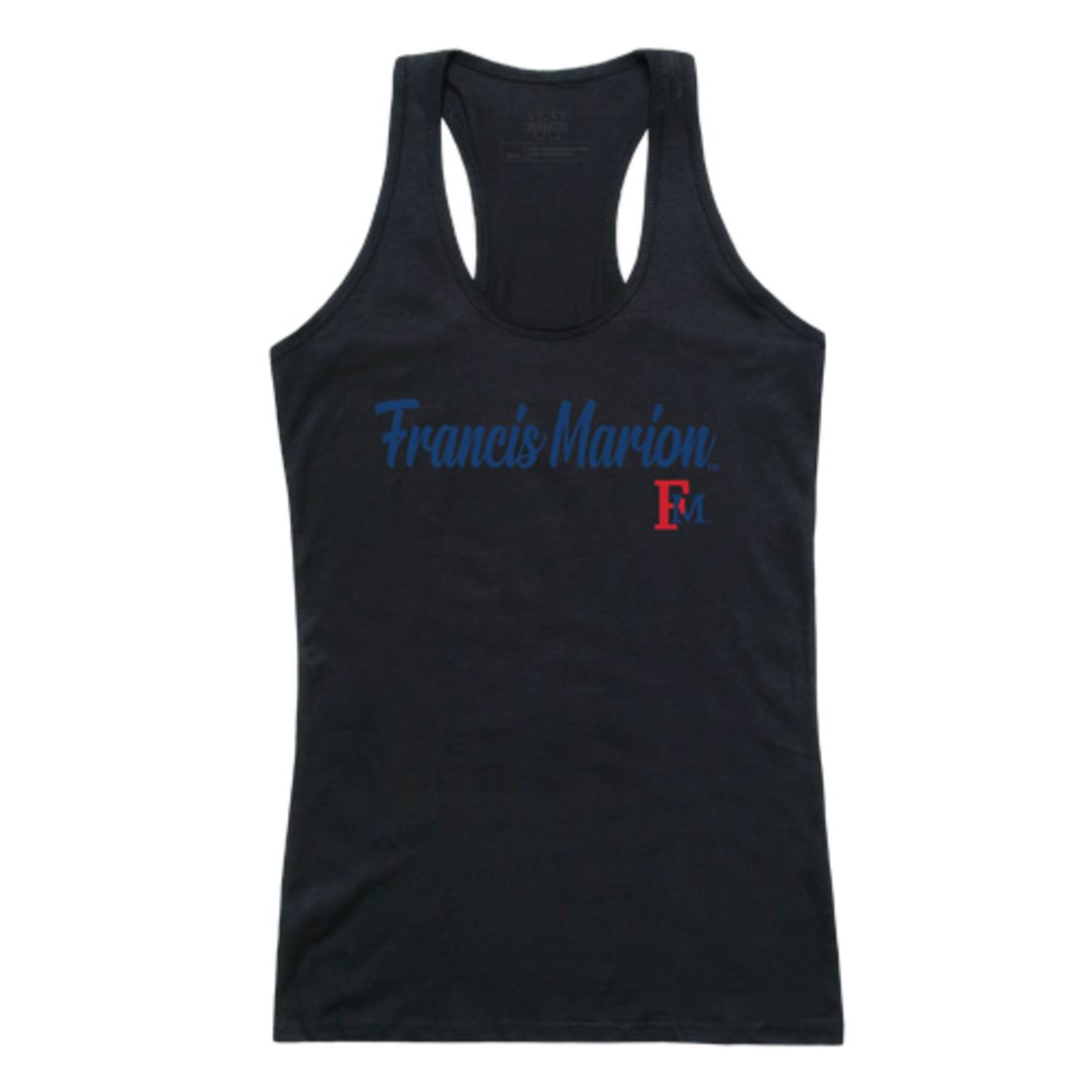 FMU Francis Marion University Patriots Womens Script Tank Top T-Shirt-Campus-Wardrobe