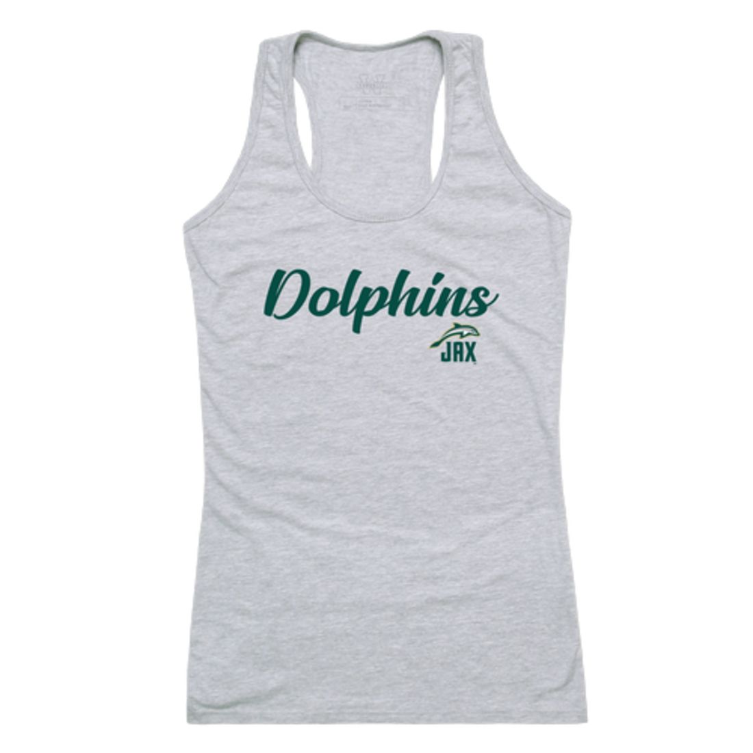 JU Jacksonville University Dolphin Womens Script Tank Top T-Shirt-Campus-Wardrobe