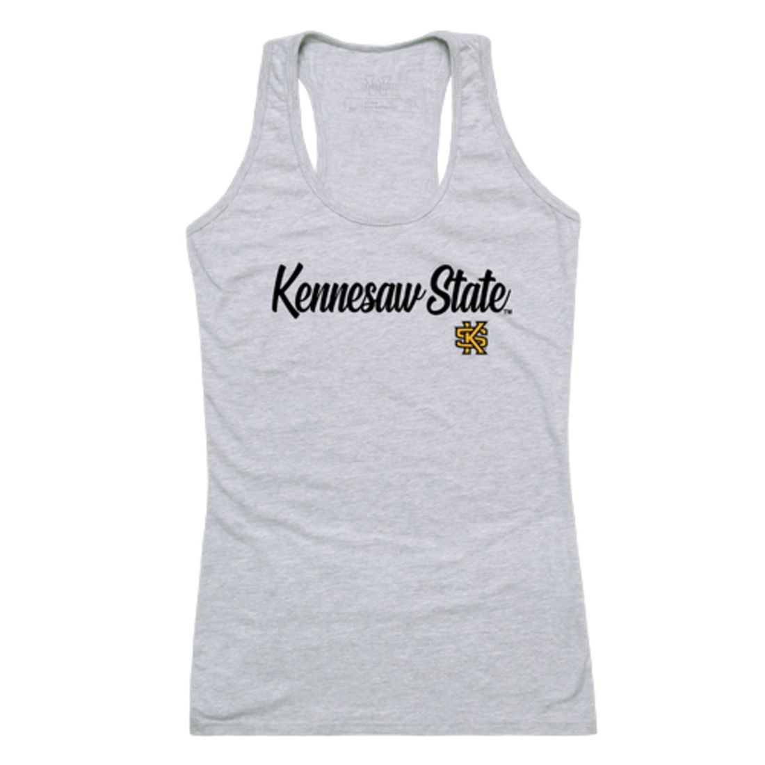 KSU Kennesaw State University Owls Womens Script Tank Top T-Shirt-Campus-Wardrobe