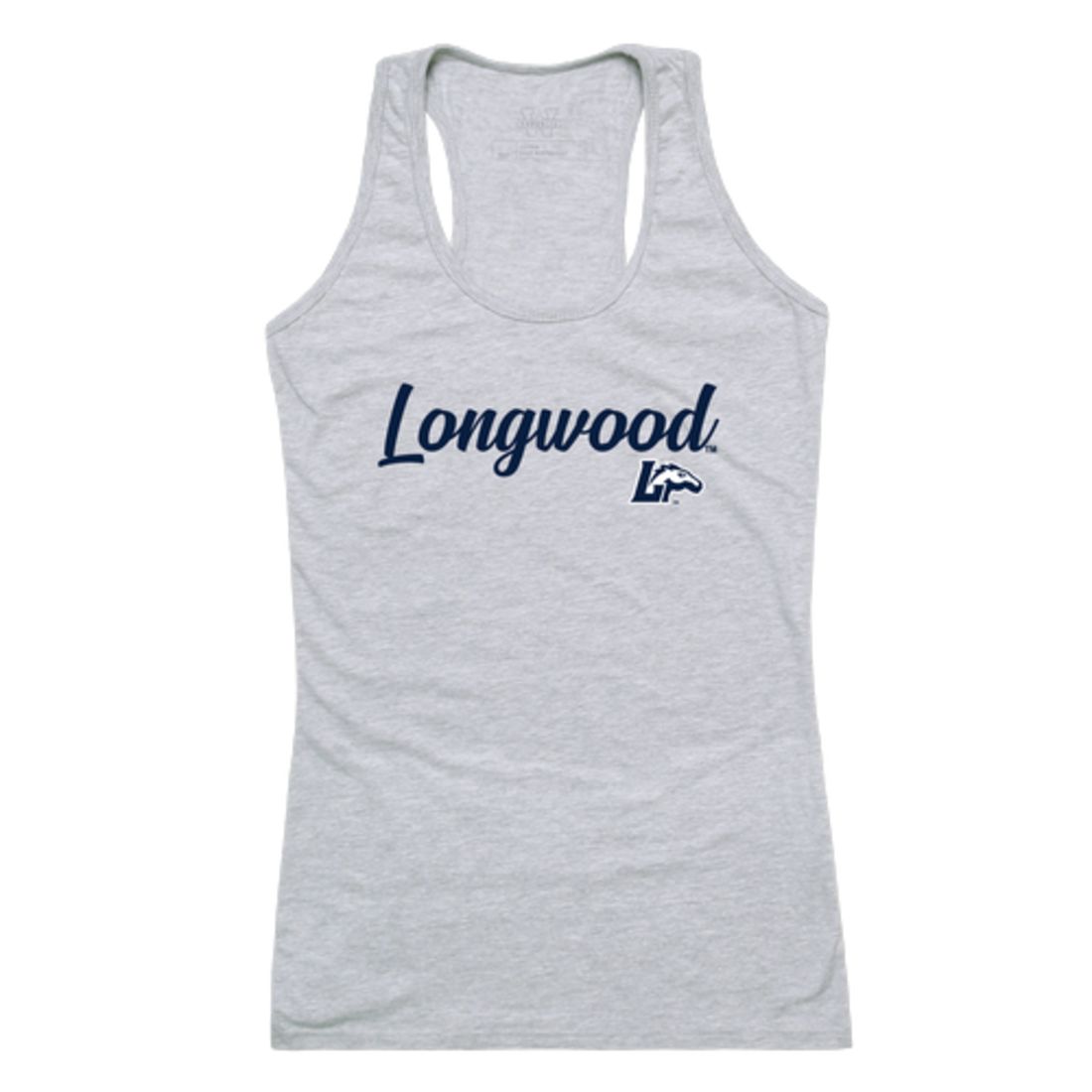 Longwood University Lancers Womens Script Tank Top T-Shirt-Campus-Wardrobe