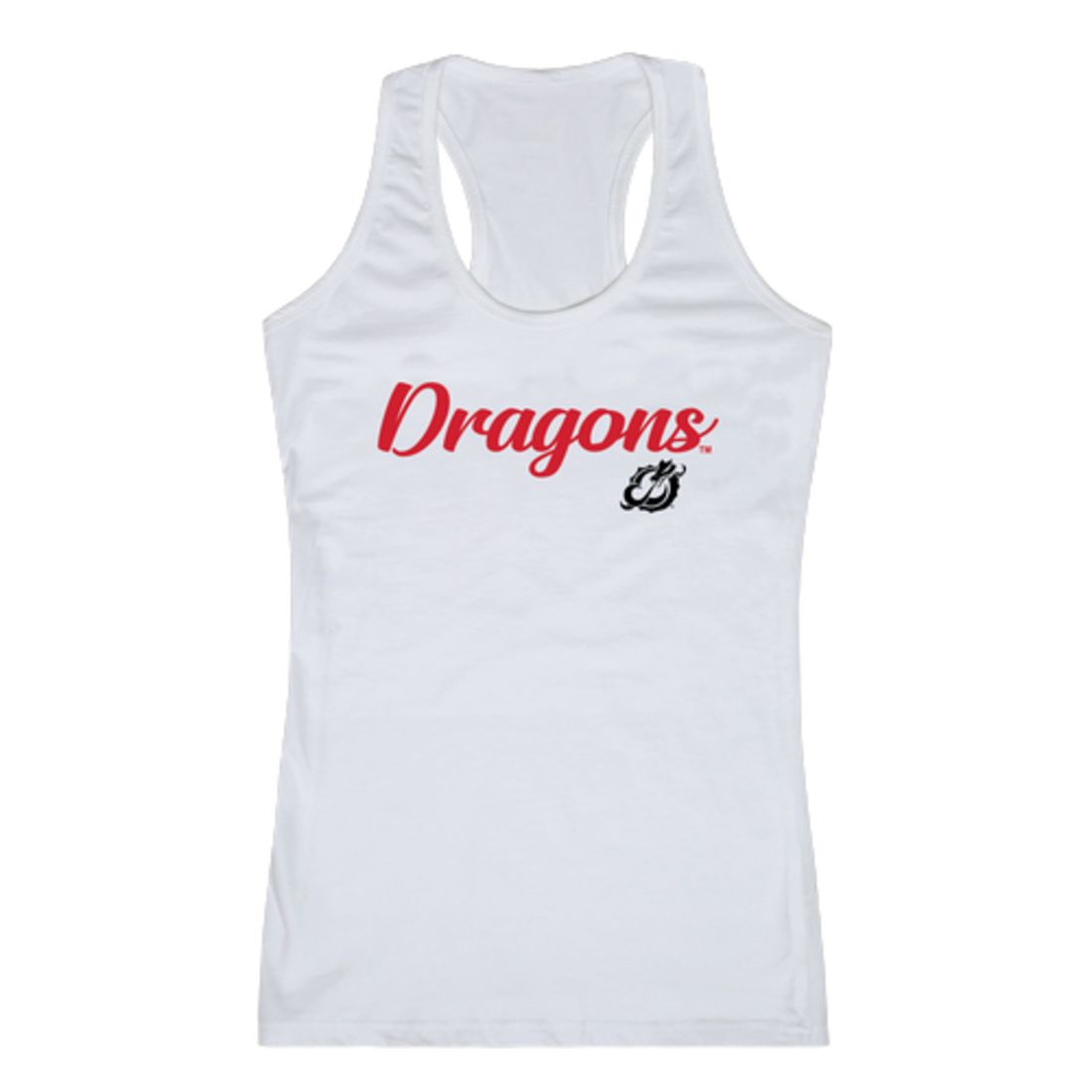 MSUM Minnesota State University Moorhead Dragons Womens Script Tank Top T-Shirt-Campus-Wardrobe