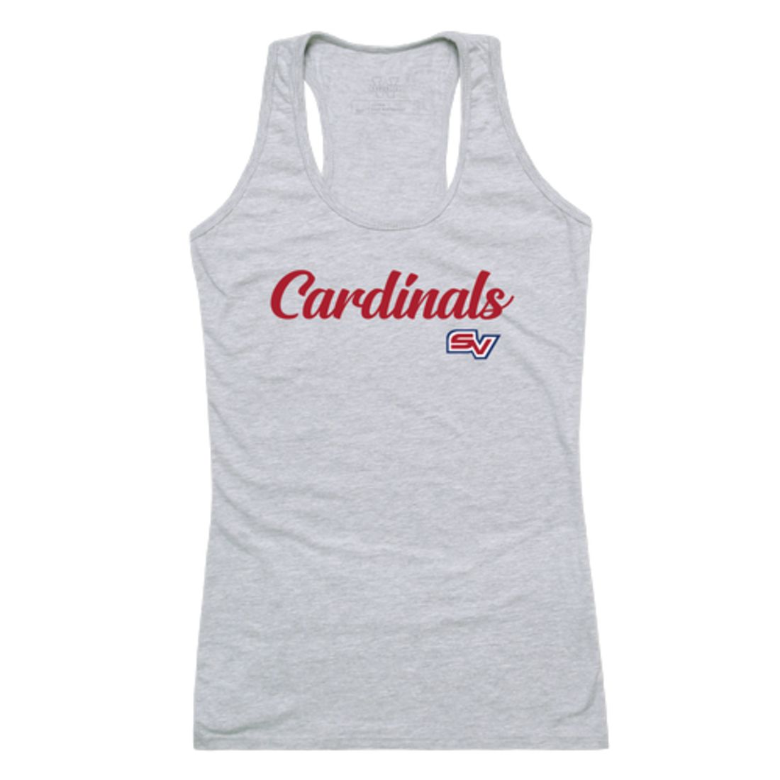 SVSU Saginaw Valley State Universitys Womens Script Tank Top T-Shirt-Campus-Wardrobe