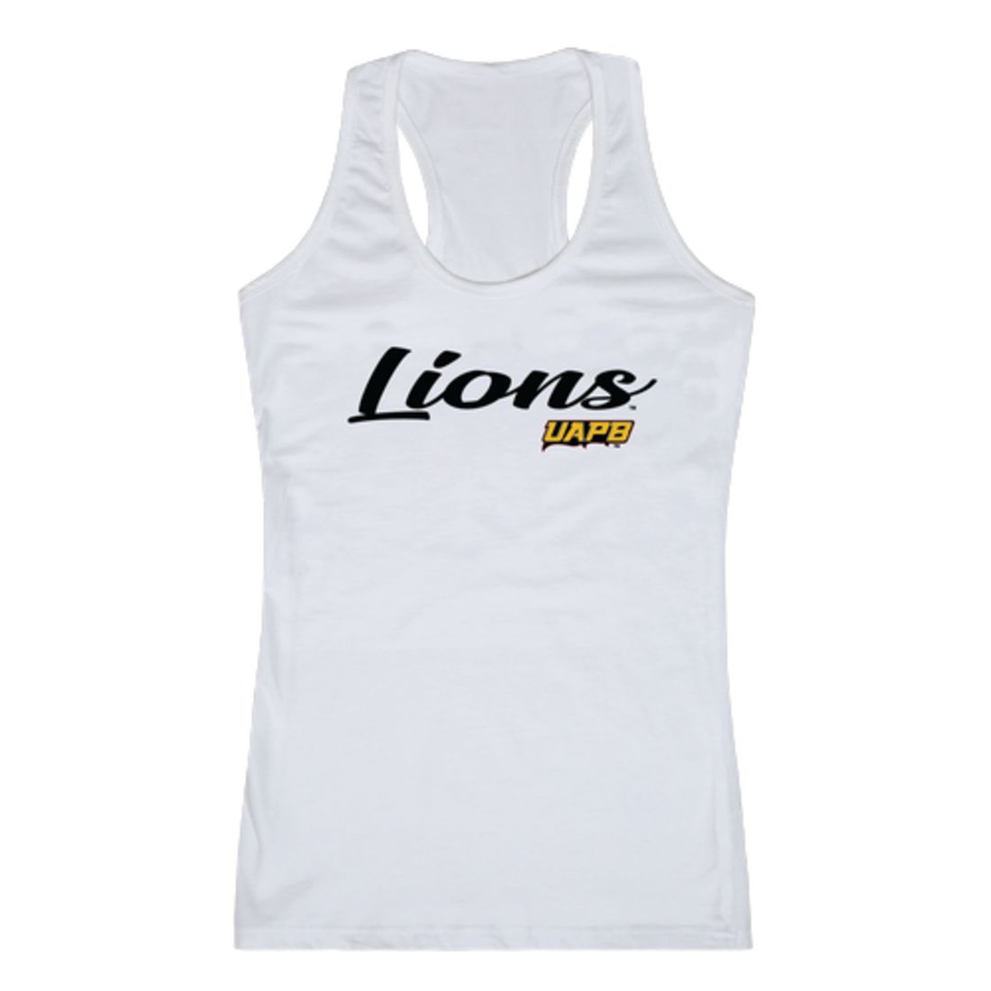 UAPB University of Arkansas Pine Bluffen Lions Womens Script Tank Top T-Shirt-Campus-Wardrobe