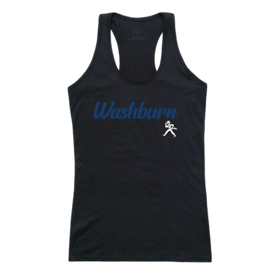 Washburn University Ichabods Womens Script Tank Top T-Shirt-Campus-Wardrobe