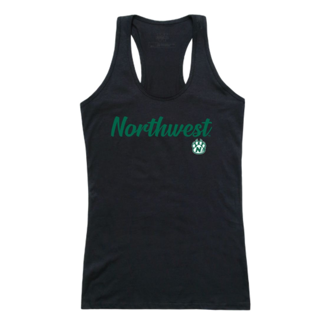 NW Northwest Missouri State University Bearcat Womens Script Tank Top T-Shirt-Campus-Wardrobe