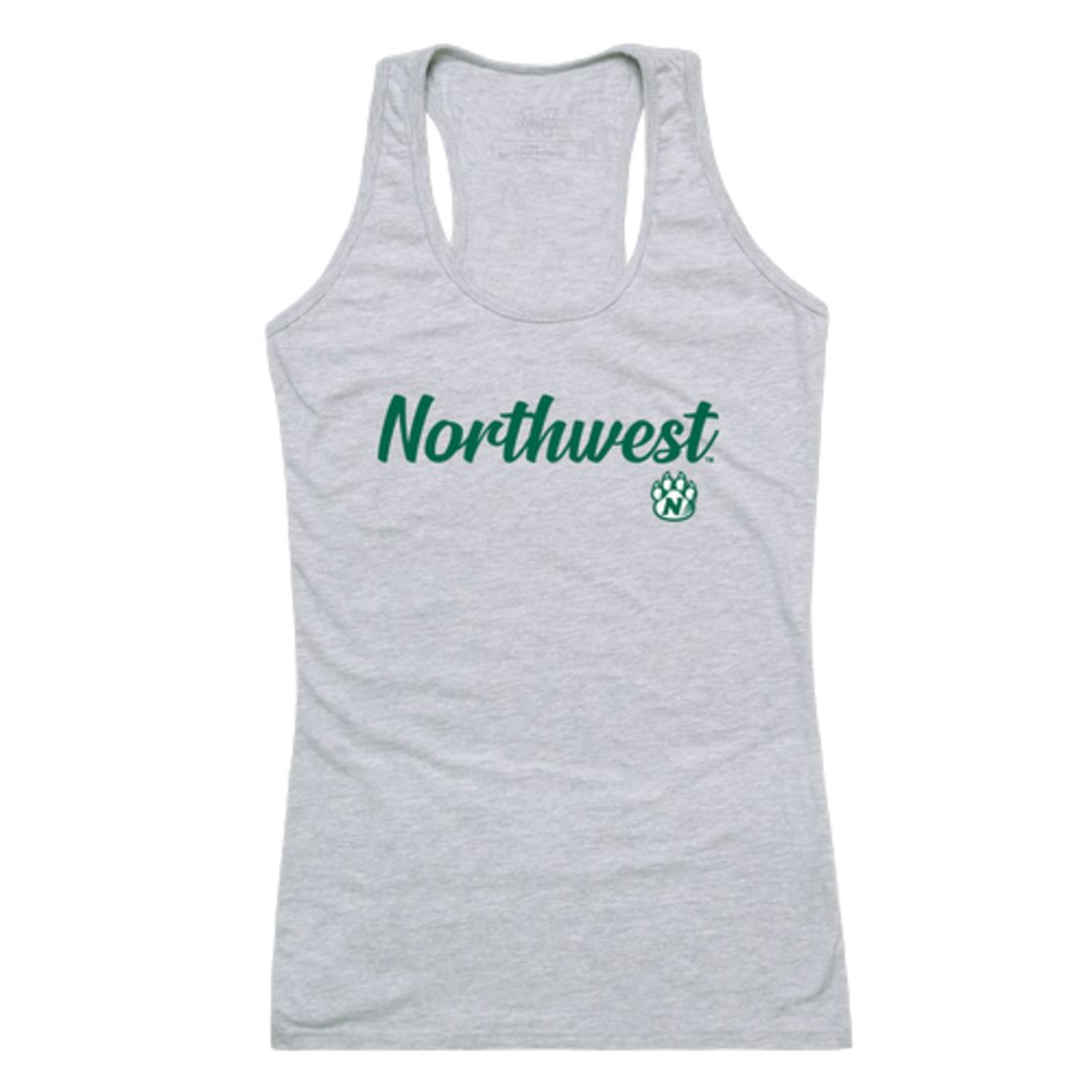NW Northwest Missouri State University Bearcat Womens Script Tank Top T-Shirt-Campus-Wardrobe
