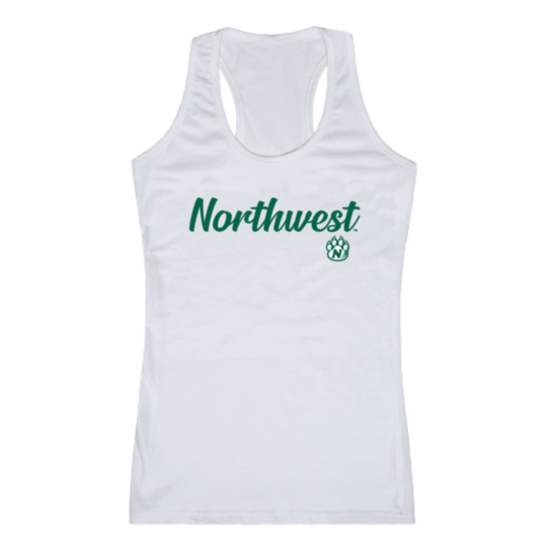 NW Northwest Missouri State University Bearcat Womens Script Tank Top T-Shirt-Campus-Wardrobe