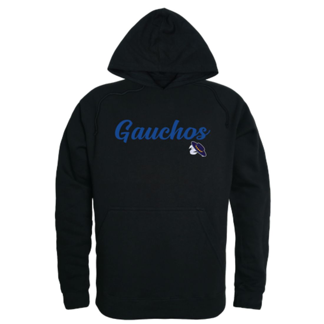 UCSB University of California Santa Barbara Gauchos Mens Script Hoodie Sweatshirt Black-Campus-Wardrobe