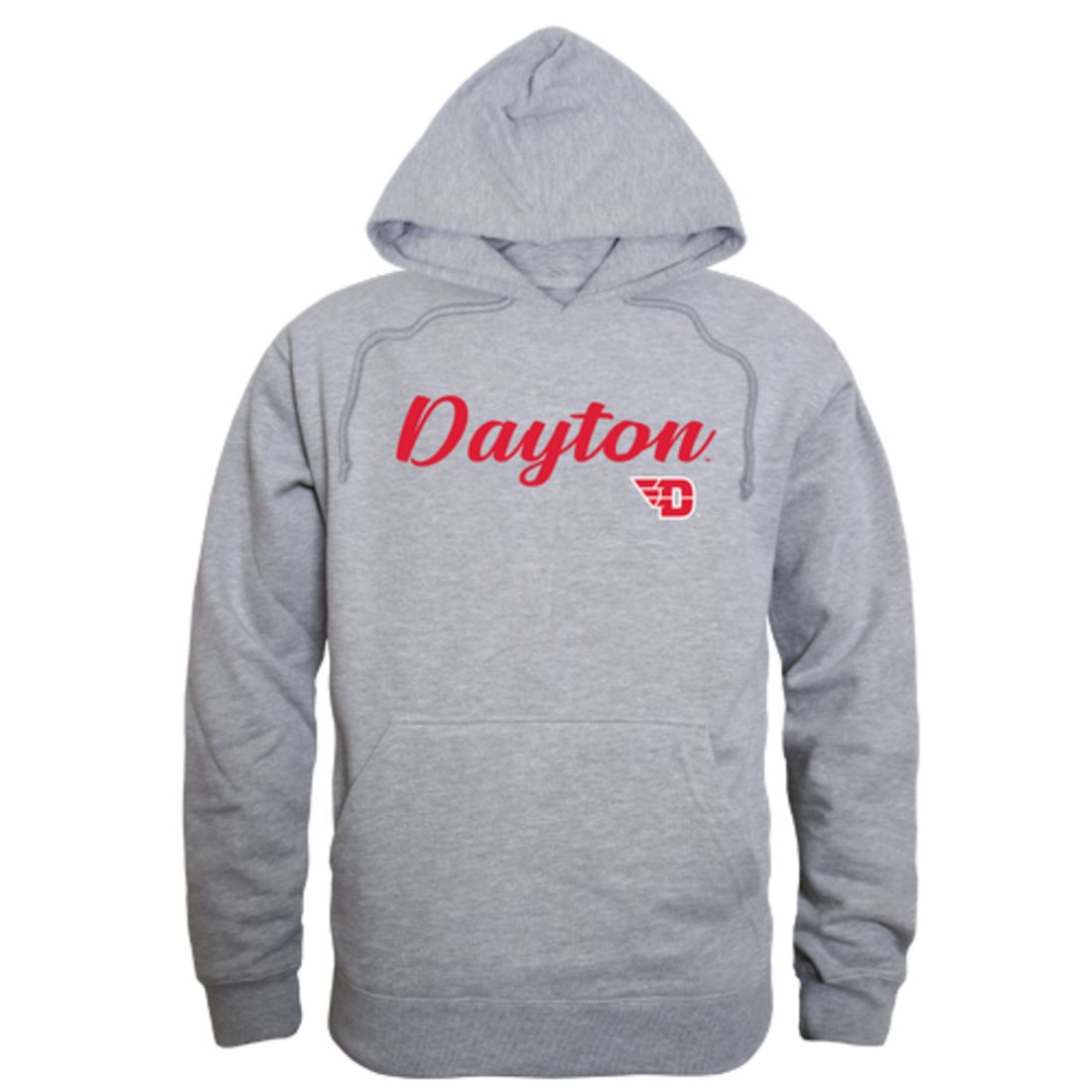 UD University of Dayton Flyers Mens Script Hoodie Sweatshirt Black-Campus-Wardrobe