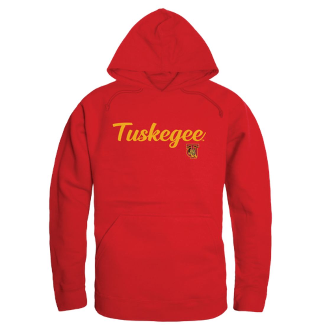 Tuskegee University Golden Tigers Mens Script Hoodie Sweatshirt Black-Campus-Wardrobe