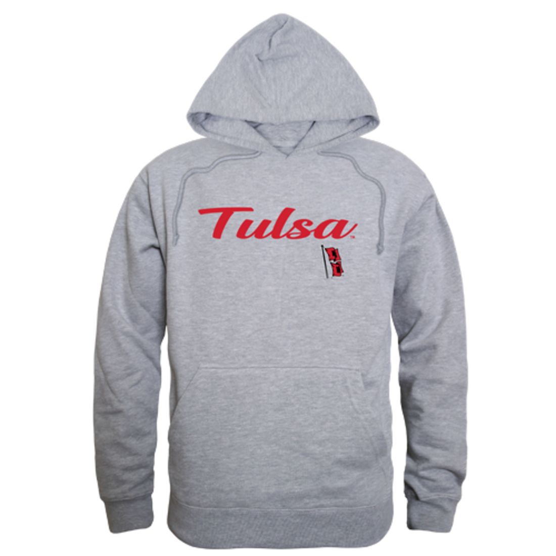 University of Tulsa Golden Golden Hurricane Mens Script Hoodie Sweatshirt Black-Campus-Wardrobe
