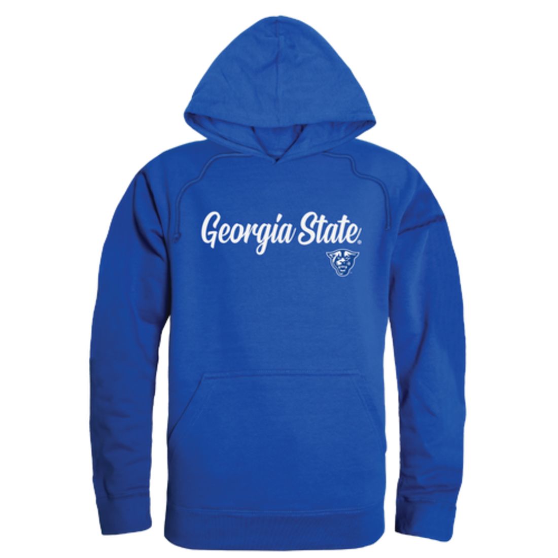 GSU Georgia State University Panthers Mens Script Hoodie Sweatshirt Black-Campus-Wardrobe