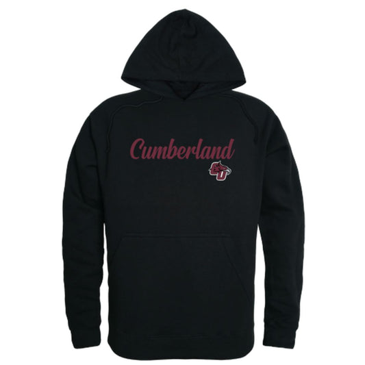 Cumberland University Phoenix Mens Script Hoodie Sweatshirt Black-Campus-Wardrobe